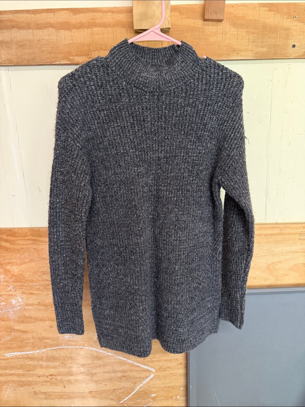 Old Navy Charcoal Gray Cowl Turtleneck Sweater
